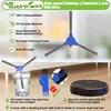 A collage of images showing vacuum cleaner accessories and a robot vacuum cleaner. Produktbild-Vorschau