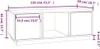 vidaXL Couchtisch Schwarz 110x50x40 cm Massivholz Kiefer Produktbild-Vorschau 8
