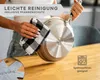 DIVORY Edelstahl Pfanne 20 cm Induktion I Antihaft Produktbild-Vorschau 4