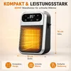 Steckdosenheizung 800W, Mini Keramik Heizlüfter mit Produktbild-Vorschau 3