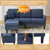 STILVORA Ecksofa L-Form 3-Sitzer mit Chaiselongue, Produktbild-Vorschau 4