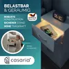 CASARIA® Nočný stolík biely LED 3 zásuvky vedenie kábla Náhľad obrázku produktu 13