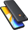 A black phone case is shown diagonally over a smartphone. Anteprima dell’immagine prodotto