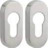 Paire de rosaces ovales pour cylindre, inox - THIRARD Voir les images du produit 1