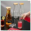 Lot de 2 carafes à eau Relaxdays, 1 litre, carafes en verre Voir les images du produit 6