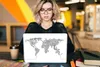 MuchoWow® Laptop Aufkleber Sticker Cover Weltkarte - Produktbild-Vorschau 5
