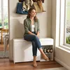 Clinvia Schuhbank mit Stauraum, Flurbank Weiß, 100x30x52cm, Produktbild-Vorschau 14