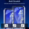 A marketing image showing two phone screen protectors on phones against a starry night background. Produktbild-Vorschau