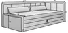 Schlafsofa / Sofa FULGEO – modernes Design mit Produktbild-Vorschau 2