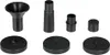 A set of black fountain pump attachments arranged on a white background. Náhled obrázku produktu