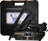 A nail gun and its case are shown against a black background. Produktbild-Vorschau