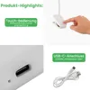 LUMILED, lámpara de escritorio LED de 5W, color blanco, Vista previa de la imagen del producto 9