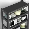 Metallregal 183 x 90 x 45 cm SCHWARZ Merkury Light Produktbild-Vorschau 3
