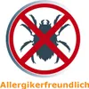 An icon indicating "allergy friendly" with a bug crossed out, and text below. Produktbild-Vorschau