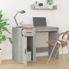 vidaXL Scrivania grigio cemento 100x49x75 cm in legno - Anteprima dell’immagine prodotto 3