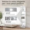 K-Möbel Vetrina in vetro da appoggio in bianco (176x37x33 Anteprima dell’immagine prodotto 5