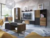 Minio, TV-Schrank "PERETO 8", 200 cm, Lowboard, Walnuss Produktbild-Vorschau 4