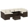 The Living Store 8-tlg. Garten-Sofagarnitur mit Kissen Produktbild-Vorschau 3