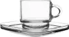 Tasse Glastasse Kaffeetasse Espressotasse mit Untertasse Produktbild-Vorschau 6