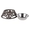 Clayre & Eef Krippenhund Ø 23x7 cm Braun Eisen Produktbild-Vorschau 2