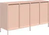 vidaXL Sideboard Rosa 135x39x73,5 cm Kaltgewalzter Stahl Produktbild-Vorschau 7