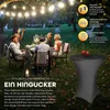 tillvex® Gastro Stehtisch klappbar Ø80cm anthrazit | Produktbild-Vorschau 2