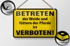 Blechschild Warnschild 18x12cm Betreten der Weide verboten Produktbild-Vorschau 3