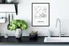MuchoWow® Gerahmtes Poster Stadtplan - Iserlohn - Karte Produktbild-Vorschau 4