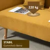 HOMCOM 2 Sitzer Sofa Couch mit 2 Wurfkissen gepolsterter Produktbild-Vorschau 5