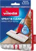 Packaging for a Vileda spray mop refill, showing the mop head and part of the mop handle. Produktbild-Vorschau