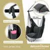 deluxe4home® Hängesessel mit 2 Kissen Anthrazit + Produktbild-Vorschau 3
