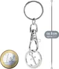 Metallene Schlüsselhänger mit Karabiner und Chip, 5 Stück, Produktbild-Vorschau 6