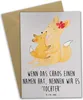 Mr. & Mrs. Panda Grußkarte Chaos Tochter - Grau Pastell - Produktbild-Vorschau 1