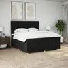 vidaXL Boxspringbett mit Matratze Schwarz 200x200 cm Stoff Produktbild-Vorschau 4