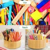 Stifthalter,Bamboo Desk Organizer, große Kapazität Pen Produktbild-Vorschau 7