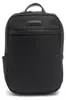 Zaino da uomo Momo Design in ecopelle nera, con zip, Anteprima dell’immagine prodotto 1