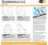 Sonnensegel BASIC PES Rechteck 3,5x5 sandbeige Polyester Produktbild-Vorschau 5