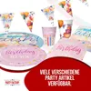 Happy Birthday Partyset Watercolor mit Tellern, Bechern, Produktbild-Vorschau 5