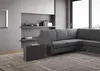 Ausziehbare Konsole 90x42/302 cm Evolve Anthrazit Spatolato Produktbild-Vorschau 4