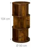 Relaxdays Bücherregal drehbar, 15 Fächer, H x D: 104 x 50 Produktbild-Vorschau 12