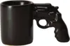 Mini Revolver Kaffeebecher aus Keramik, Schwarz-matt, 6cm Produktbild-Vorschau 1