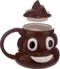 Tazza Emoticon Poo con coperchio 450 ml Anteprima dell’immagine prodotto 1