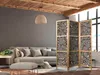 Paravent 135x172 cm 3-teilig einseitig eleganter Produktbild-Vorschau 3