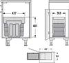 Hailo Mülleimer Küche Einbau ab 40cm Schrank 2x 13 L Produktbild-Vorschau 15