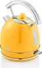 A yellow electric kettle with a silver handle and base, shown from a front-side angle on a white background. Produktbild-Vorschau