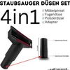 Set Staubsaugerdüse Möbelpinsel Fugendüse Polsterdüse Produktbild-Vorschau 2