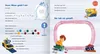 A children's activity book page with illustrations of vehicles and a child playing. Produktbild-Vorschau