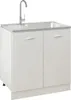 Evier de cuisine avec égouttoir Argenté 800x500x155 mm Voir les images du produit 4
