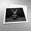 Poster - Poster ohne Rahmen - Frau Gymnastik Yoga - 60x60 Produktbild-Vorschau 3