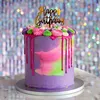Tortendeko Happy Birthday gold Produktbild-Vorschau 2